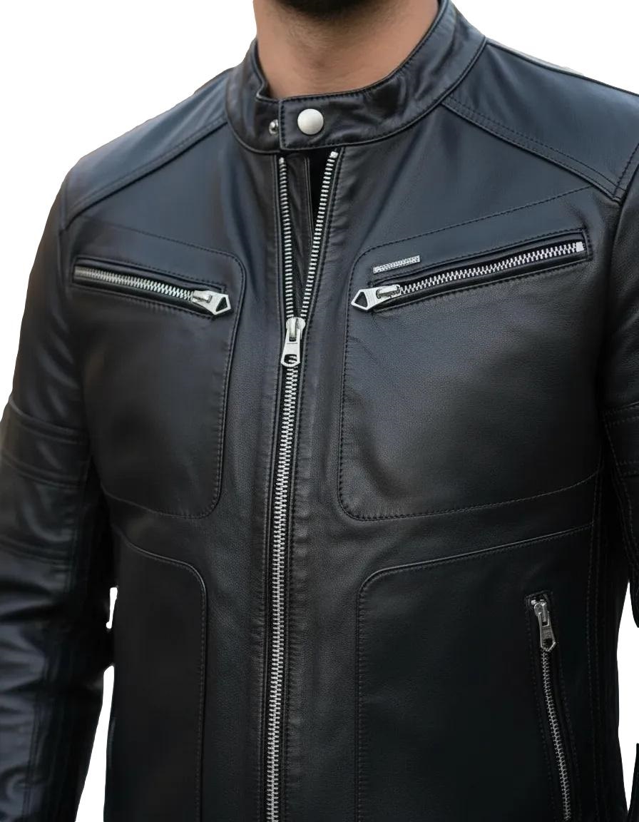 Miniatura 4 - Jaqueta Masculina Couro  de Boi Legitimo